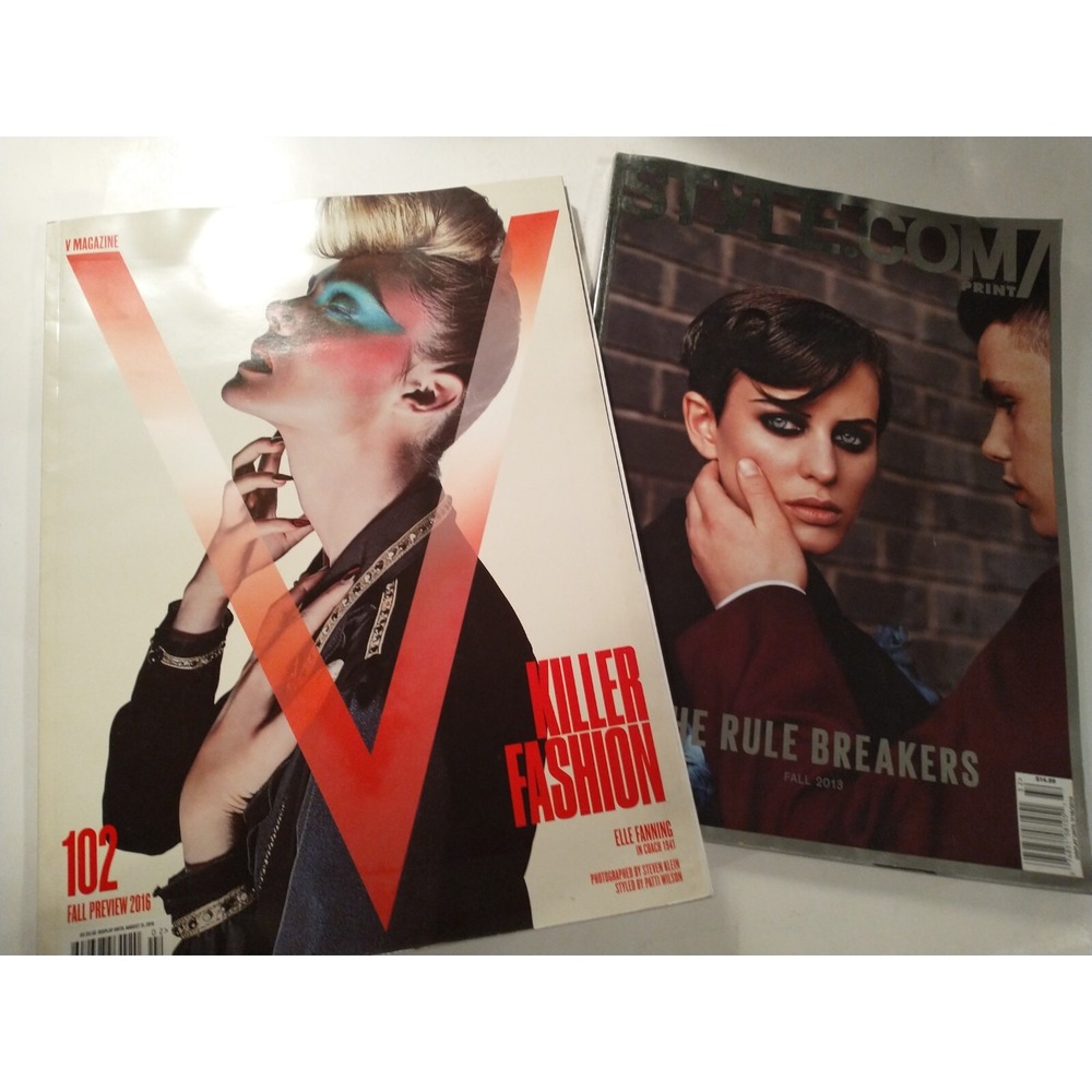 V Magazine 102 Elle Fanning & Style.com Print Fall 2013 Fashion Magazine Lot